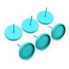8/10/12mm 20pcs/lots 21Colors Plated Earring Studs,Earrings Blank/Base,Fit 8mm Glass Cabochons,earring setting;Earring Bezels