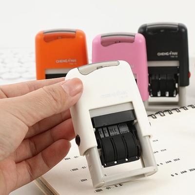 Automatic Ink Return Date Stamps English Version Handle Account Self-Inking Stamps Smooth Running DIY Craft Date Wheel Stamp
