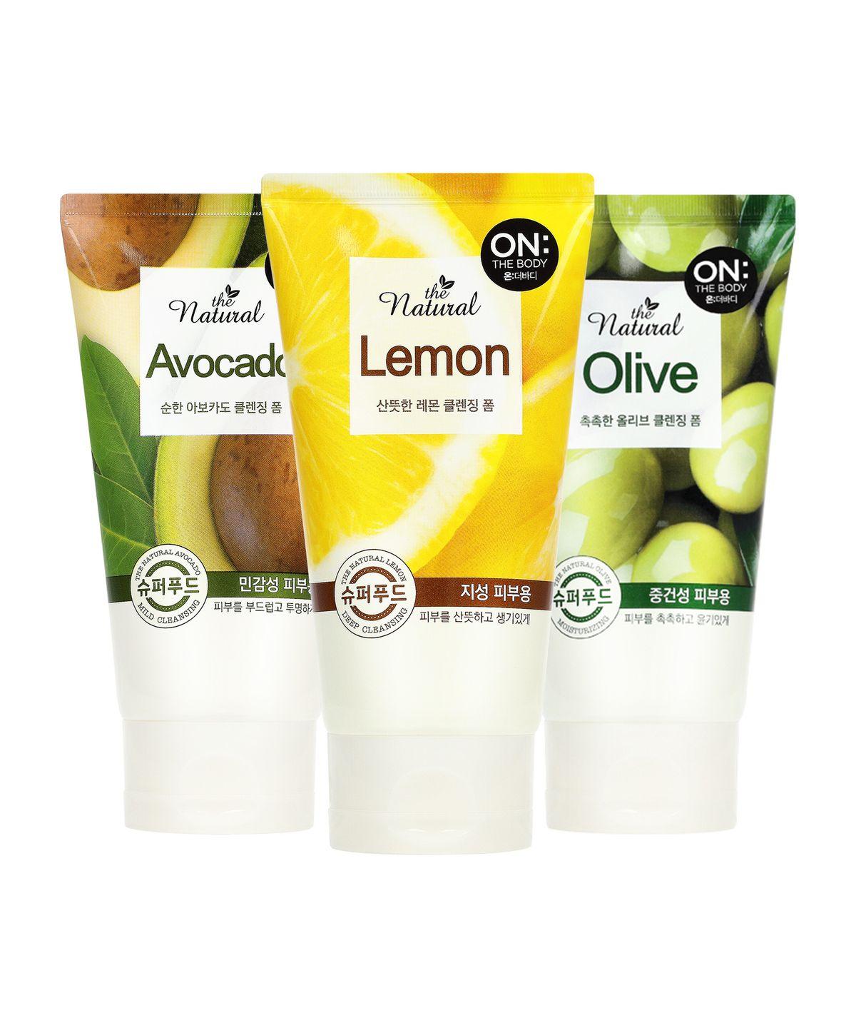 The Natural Cleansing Foam 120g x 5 (Choose 1: Lemon/Olive/Avocado) avocado