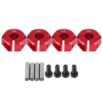 Uniwersalny adapter piasty sześciokątnej 12 mm do samochodu RC HSP Sakura w skali 1/10 (5mm, Czerwony)