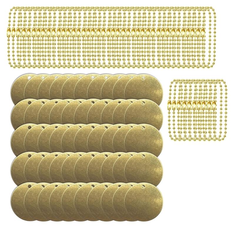 Personalized Jewelry Disc Decorations Stable Stamping Blanks Brass Blanks Discs for Artistic Jewelry Making and Crafting