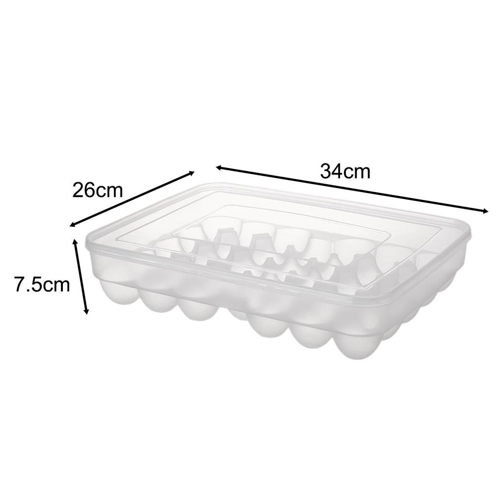 Muti-Gride Egg Storage Box Refrigerator Side Door Storage Rack Anti-Fall Stackable Kitchen-Specific Egg Tray Food Egg Storage
