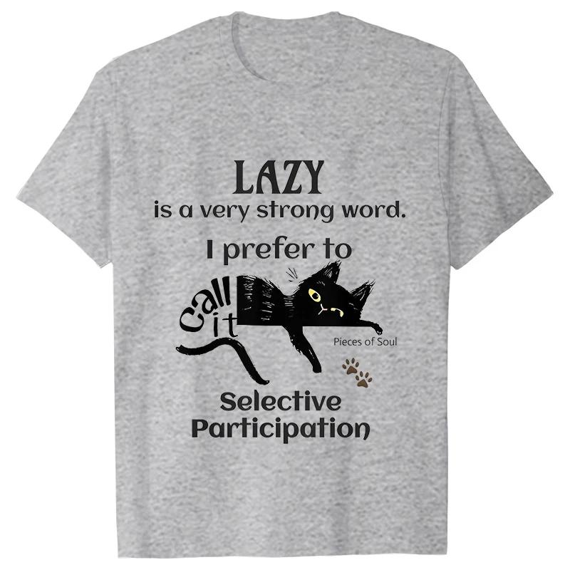 Black Cat I Was Told To Check My Cattitude T Shirt for Men Women Tops Funny T Shirt Short Sleeve Tees Summer Brand Tee Shirt