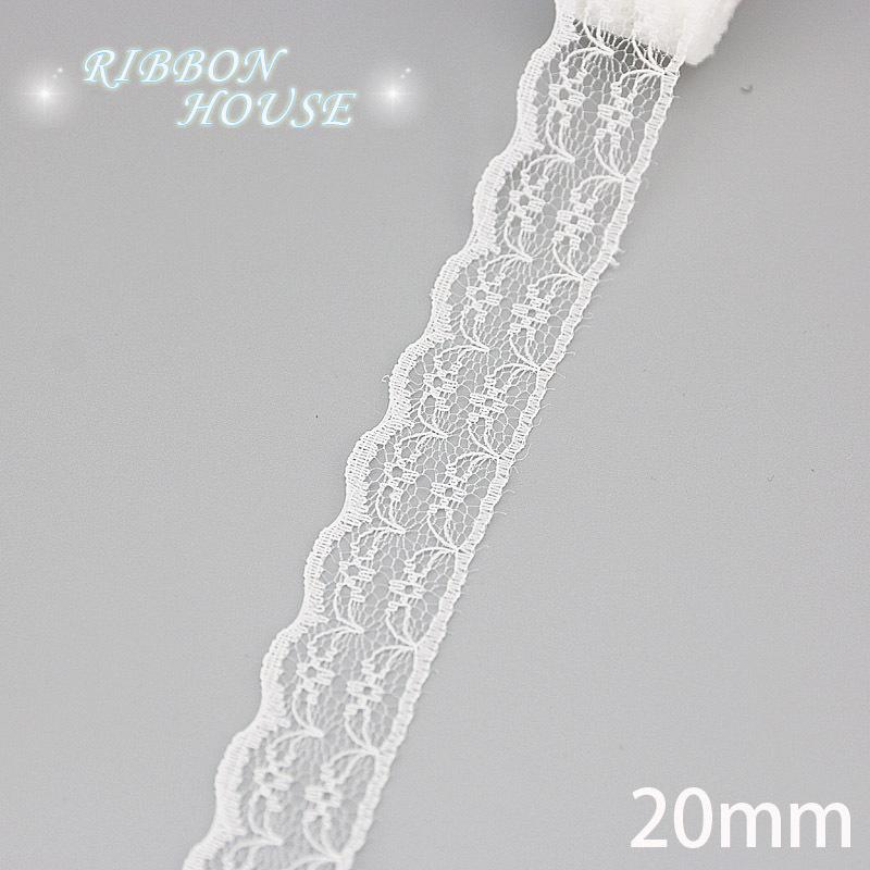 (5 Yards/roll) White Lace Ribbon Fabric Webbing Decoration Lovely Gift Packing Polyester Material