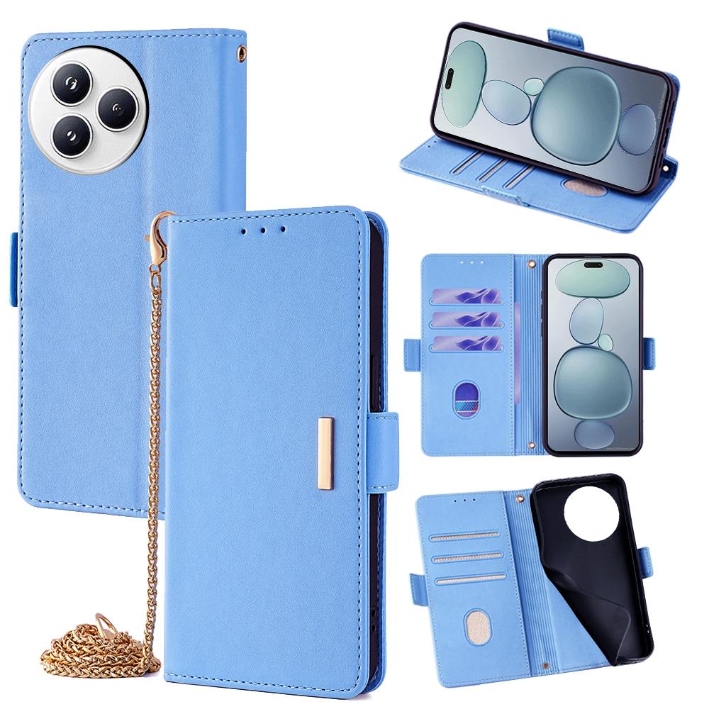 For Xiaomi Civi 5 Pro 5G Case PU Leather Wallet Stand Phone Cover with Crossbody Shoulder Strap