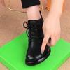 Black soft-soled Martin boots winter retro new shoes fleece warm flat boots short boots
