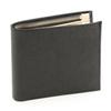 Made In Japan Genuine Leather Bifold Wallet Prism Texture Embossed Black [Abies] (Square Cowhide)