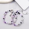 Douyin Style Beaded Phone Lanyard: Cartoon Butterfly & Bear Durable Wrist Strap, Anti-Lost, Versatile, Exquisite Design