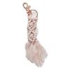 Vintage Hand Woven Macrame Key Chain Knitted Tassel Metal Buckle Key Ring Bohemian Style Car Keychain Bag Pendant Women Gift