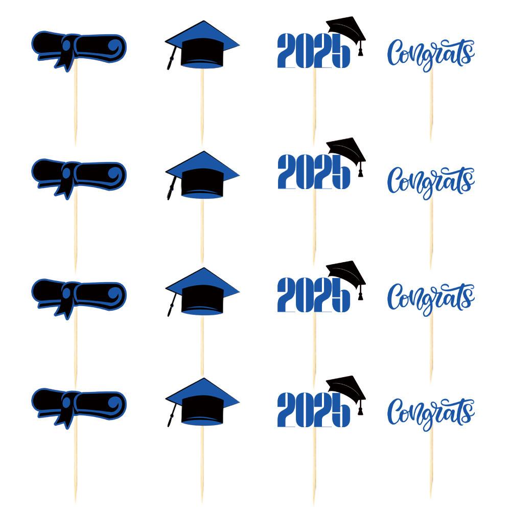 Cake School Graduation Decor With Colorful Paper Flags For Party Prop Venue