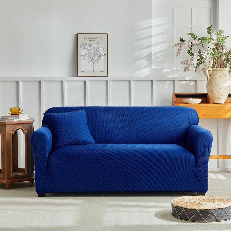 Thick Anti Slip Solid Sofa Cover Elastic All Cover Couch Slipcover for Four Seasons Soft Removable Dust Cover for Living Room