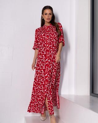 ISSA PLUS Baumwoll-Hemdkleid mit Seitenschlitzen
