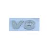 3D ABS Chrome Black V6 V8 Letters Car Rear Trunk Fender Emblem Badge Sticker Decals For VW Polo Golf Passat Touareg AccessoriesKD0