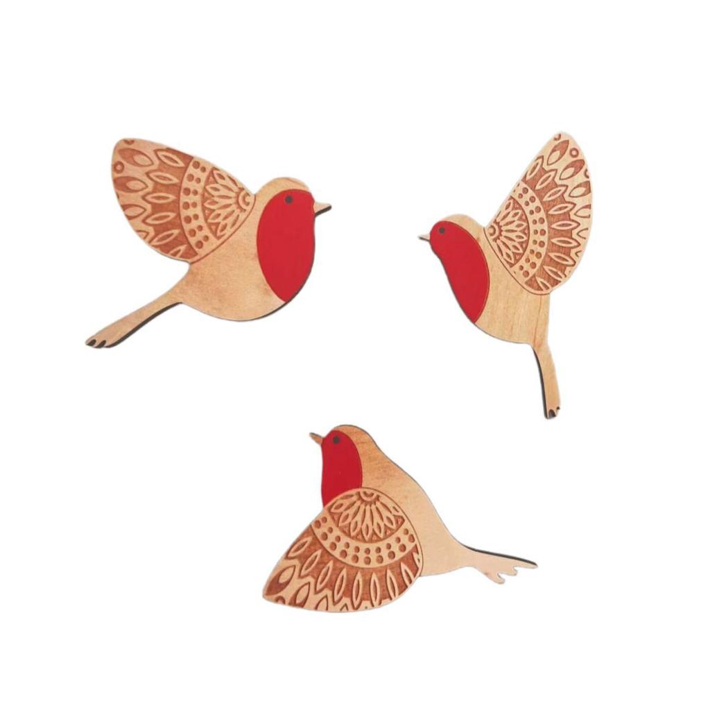 3Pcs Wooden Birds Wall Hanging Decor Nordic Home Decoration Boho Wall Art Room Decors Aesthetic for Living Room Bedroom Gift