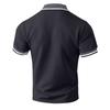 Men’s Slim Fit Polo Shirt Short Sleeve Casual Turn Down Collar Button Front Lightweight Top