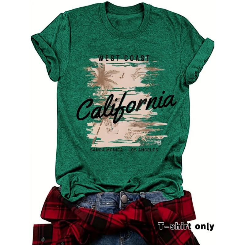 Women's Round-neck Short-sleeved Printed Summer New Comfortable T-shirt