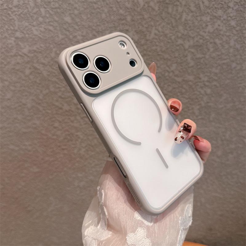 Heat Dissipation Magnetic Phone Case For iPhone 17 Air 16 15 14 Plus 13 12 11 Pro Max For Magsafe Hard PC Back Cover