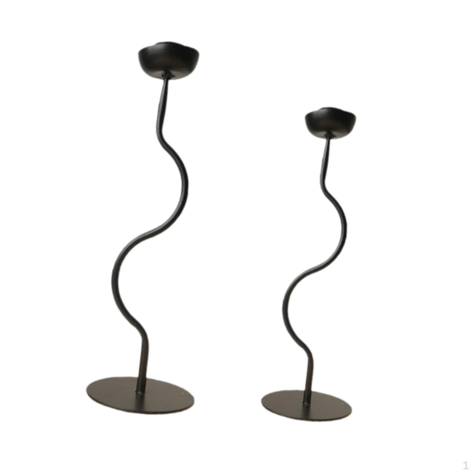 2x Металлический подсвечник Держатель для свечей Канделябр для домашнего декора Орнамент Стойка Банкет