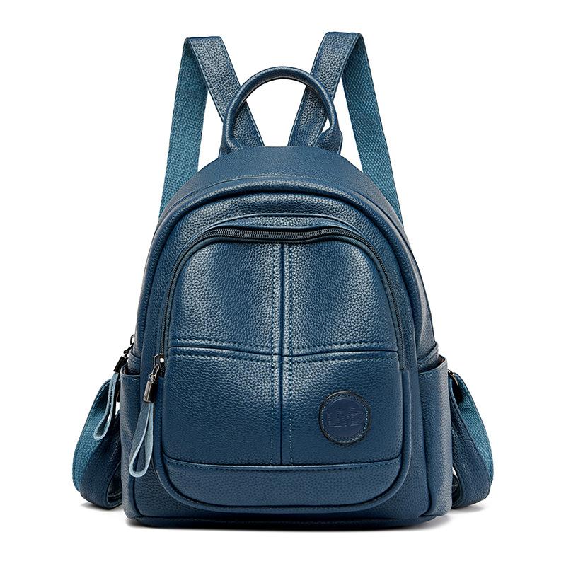 

Jinlai Yadai mouse women s bag soft leather 2025 summer mother bag middle-aged shoulder messenger bag fashionable versatile soft leather bag синий