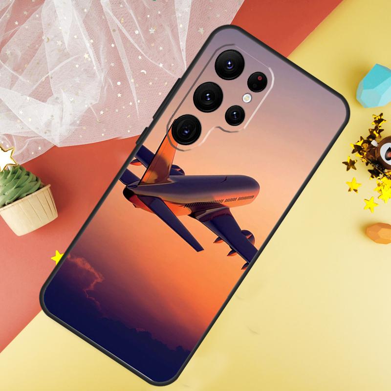 Flugzeug Flugzeug Flugzeug Handyhülle Für Samsung Galaxy S26 S25 Ultra S23 FE S21 S20 S22 S24 Ultra S10 Plus Hülle Coque