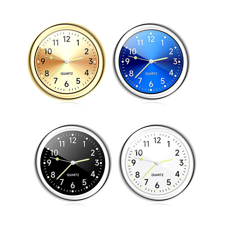 Automobile Air Outlet Dashboard Clock Stick-On Electronic Noctilucent Decoration Auto Ornament Car Accessories For Car