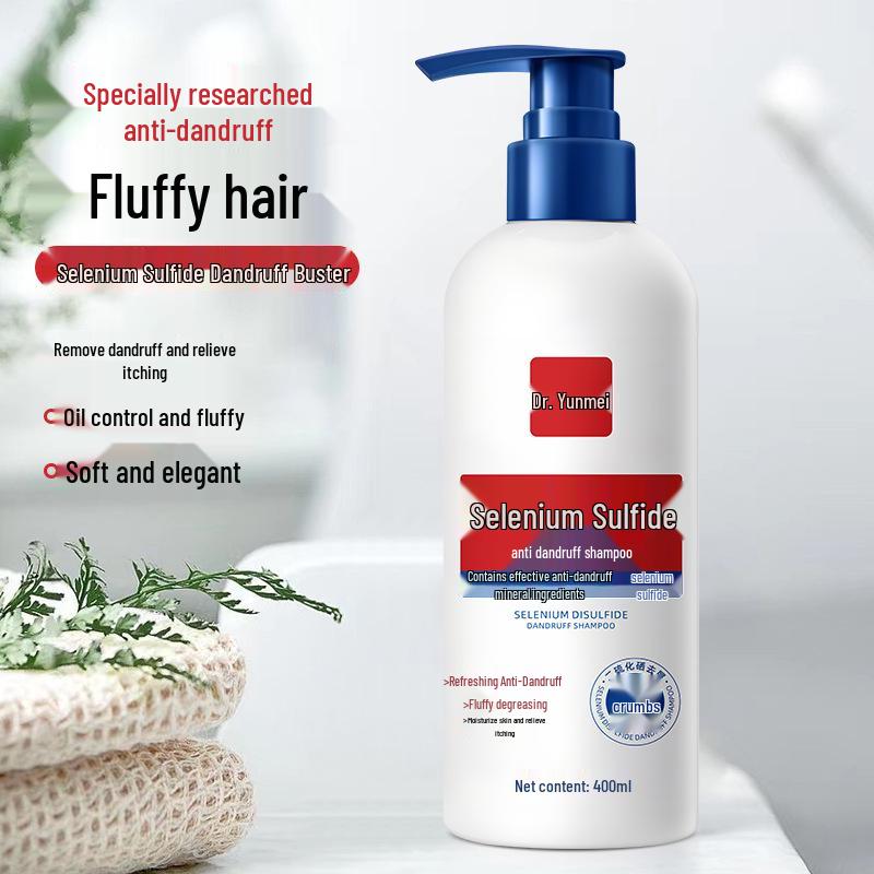 Selenium Sulfide Anti-Dandruff Shampoo for Oily Hair & Scalp - Refreshing Oil Control Formula