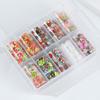 10Pcs/Pack Nail Foil Transfer Sticker Christmas Hallowmas Starry Sky Glitter Fingernail Art Stickers Tips Wraps Foil Transfer  Adhesive DIY Nail
