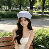 Blue Striped Stripe Sailor Hat Y2K Beret Hat Fashion Captain Hat  Spring