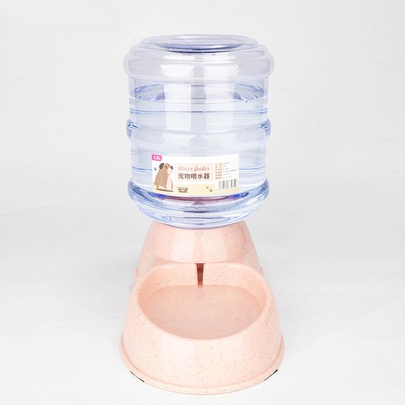 

3.8L Automatic Pet Feeder and Waterer Combo Cat Dog Drinking Fountain Non Spill Bowl Plastic Pet Supplies