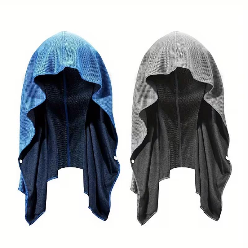 Lot de 2 serviettes rafraîchissantes à séchage rapide pour femmes, respirantes, absorbantes, pour enrouler autour du cou, du visage, parfait pour le sport, le camping, le fitness, le cyclisme, la course à pied, la pêche