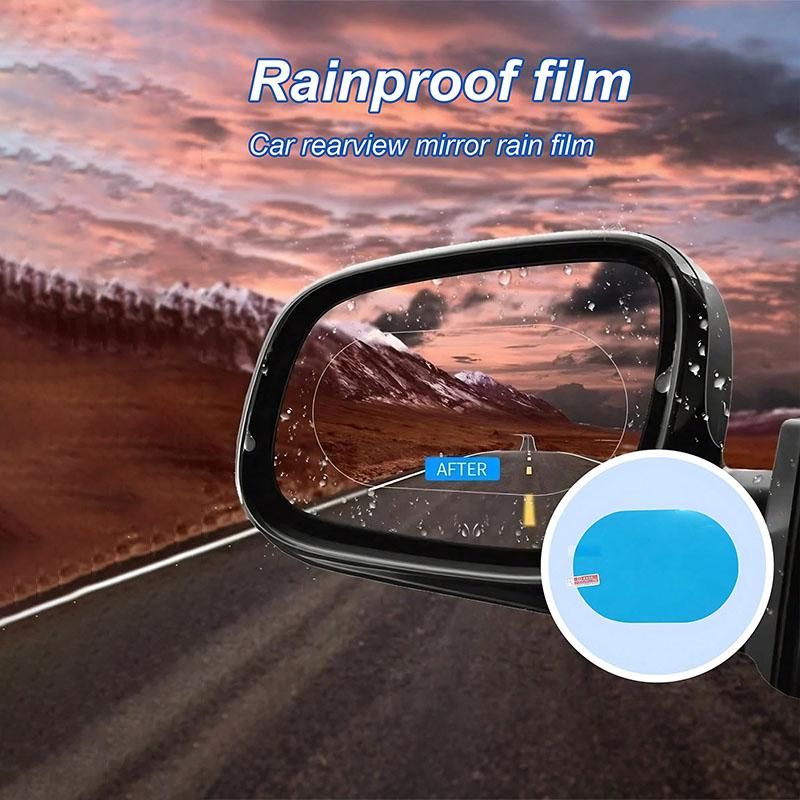 Premium High-Clarity Car Mirror Film - Waterproof, Anti-Fog & Anti-Glare Protection, Universal Fit for Most Vehicles, Hassle-Fre