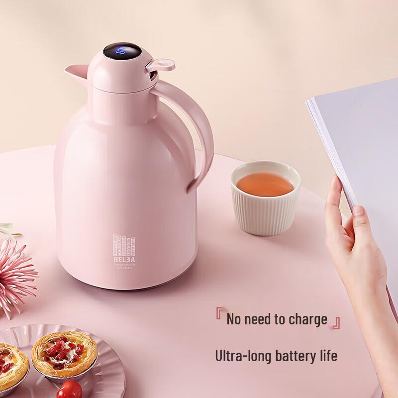 RELEA 1.5L Digital Display Glass Insulated Pot