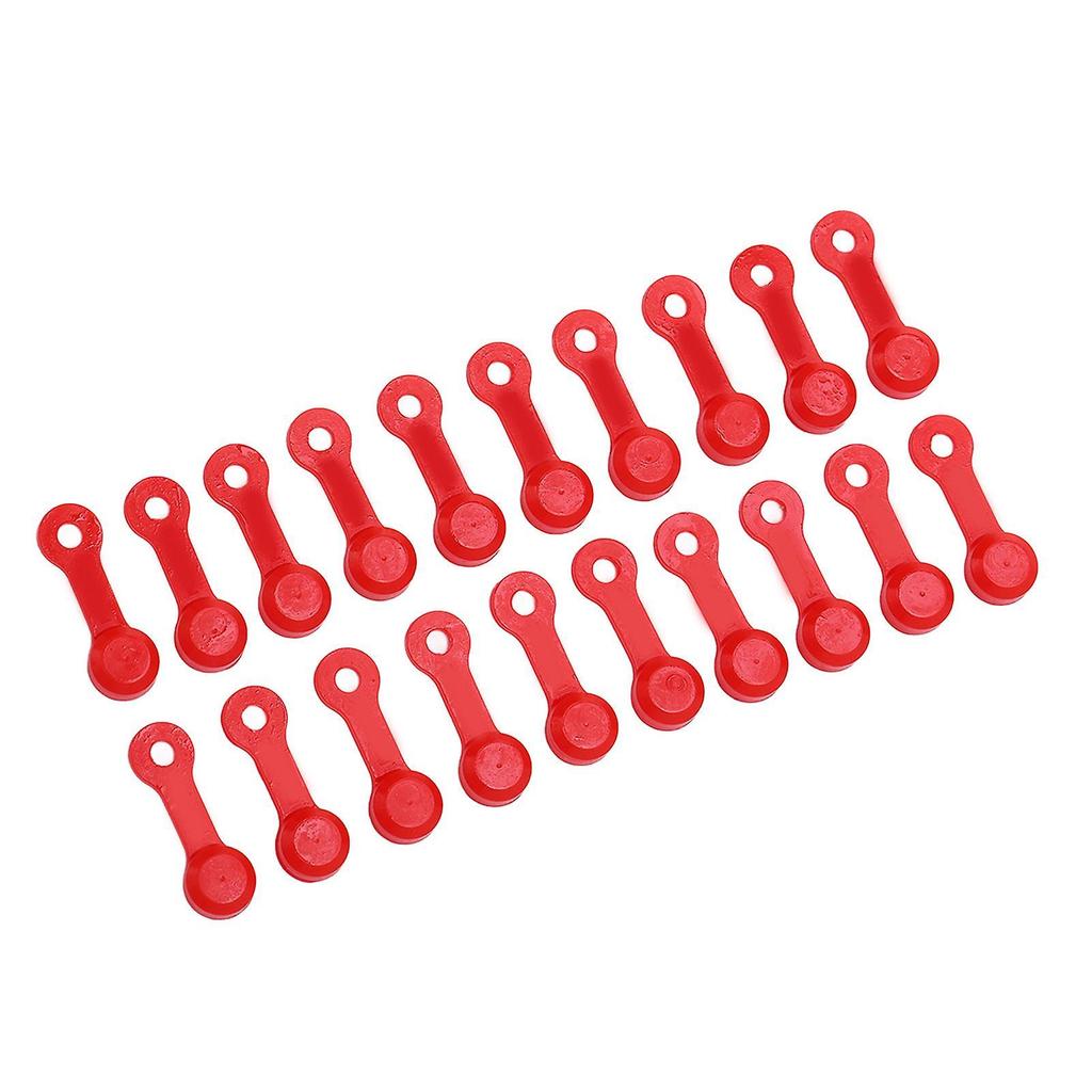 RISK 20 szt. Nakładki na kalamitki Nakładki na kalamitki Pokrywa śruby odpowietrznika hamulca Pyłoszczelna osłona do samochodu motocykla Czerwone