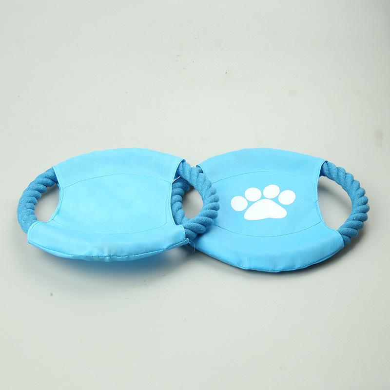 Dog Bite Resistant Cotton Rope Knot Frisbee Training Toy