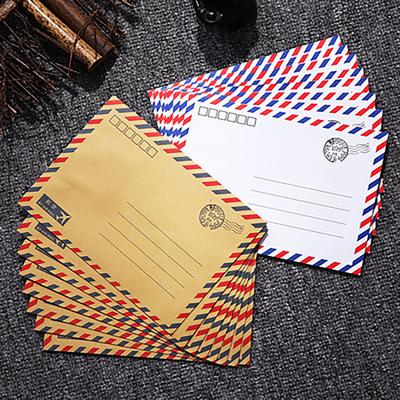 8 pz/set busta di carta kraft grande cartolina contenitore cancelleria busta vintage per studenti scuola ufficio regalo 2 colori