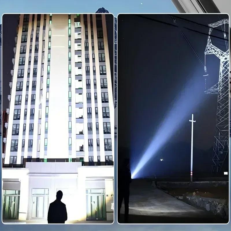 Hochleistungs-LED-Taschenlampen Eingebauter Akku USB Aufladbare Starke Handleuchte Multifunktionale Taschenlampe Lampe Für Notfall-Camping