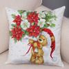 50 Style Merry Christmas Cushion Cover Decor Cute Cartoon Santa Claus Snowman Pillow Case Soft Plush Pillowcase for Sofa Home