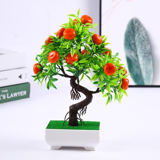 1Pc Artificial Flower Fruit Tree Miniascape Restaurant Home Table Bonsai Decor?