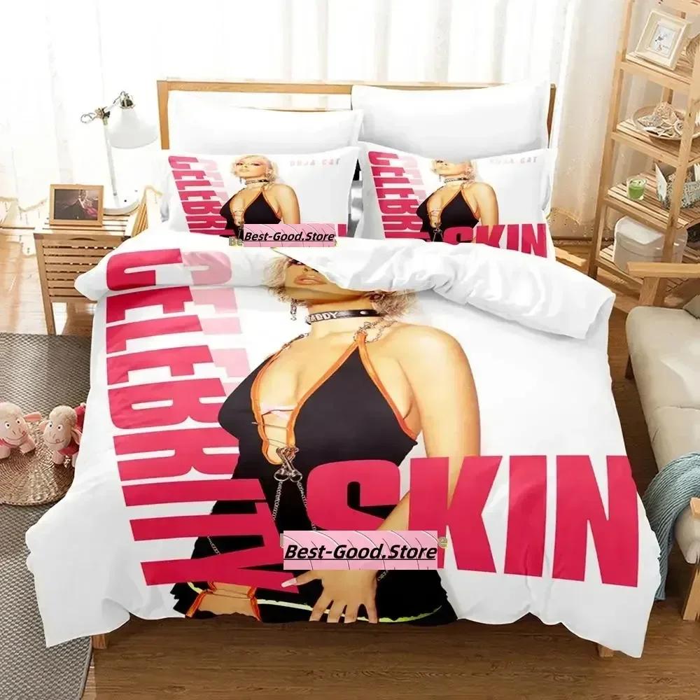 

Sexy Doja Cat Bedding Set Single Twin Printed Bed Set With Pillowcase Bed Duvet Cover Soft Single Double Queen Super King Size EU Single(135*200cm)3pcs