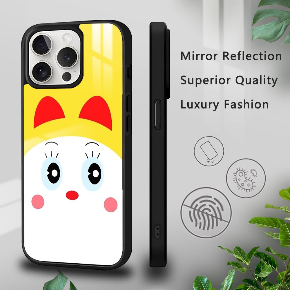 Cartoon D-Doraemon Cute Couple Phone Case For iPhone 16 15 14 13 12 11 Pro Xs Max Mini Plus Celulares Hard Funda