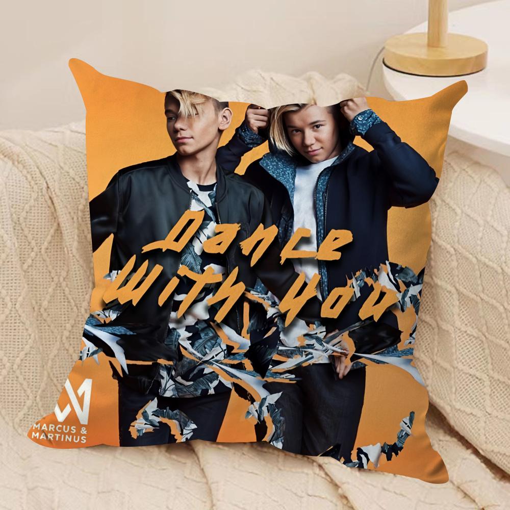 MMarcus and MMartinus Cushion Cover Soft Plush Throw Pillow Cover  DoubleSided Printed Cushion Case  Cozy Sofa  Home Decor