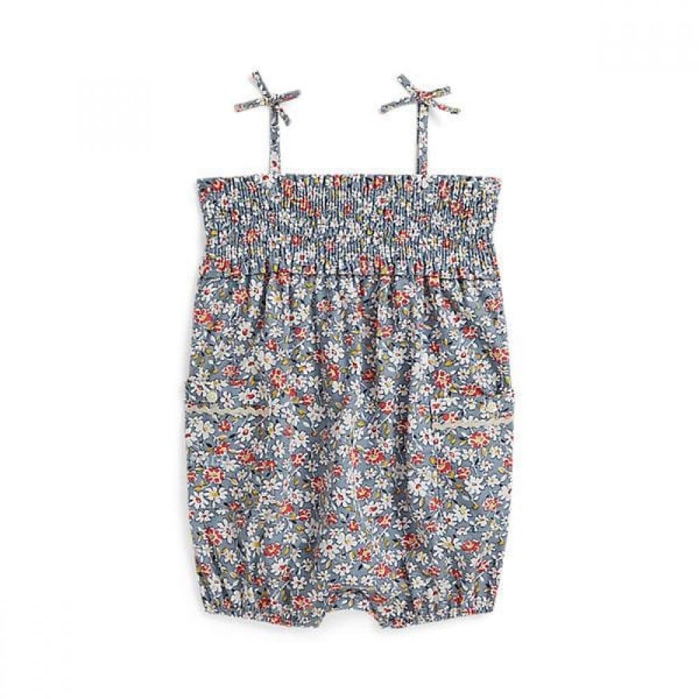 Polo Ralph Lauren Baby Girls Floral Smocking Cotton Bubble Shortall  Cwpoopcfc720158400 9M