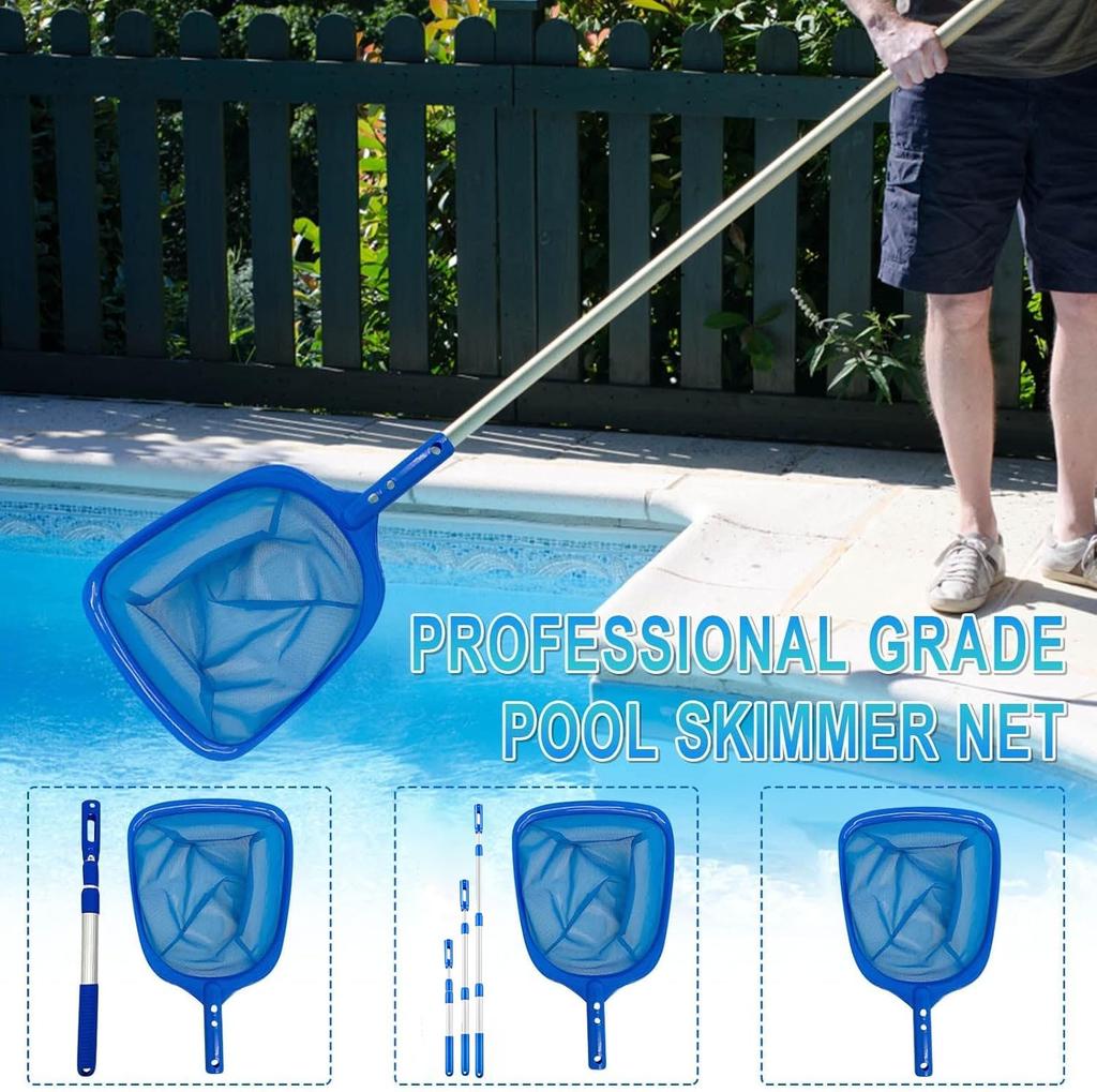Pool Cleaners Telescopic Pool Poles Adjustable Leaf Collectors Rakes Pool Skimmers Pool Accessories Pool Cleaning Accessories