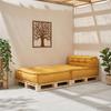 Elemento de Sofá Modular Amarelo 70x70x54 cm Tecido