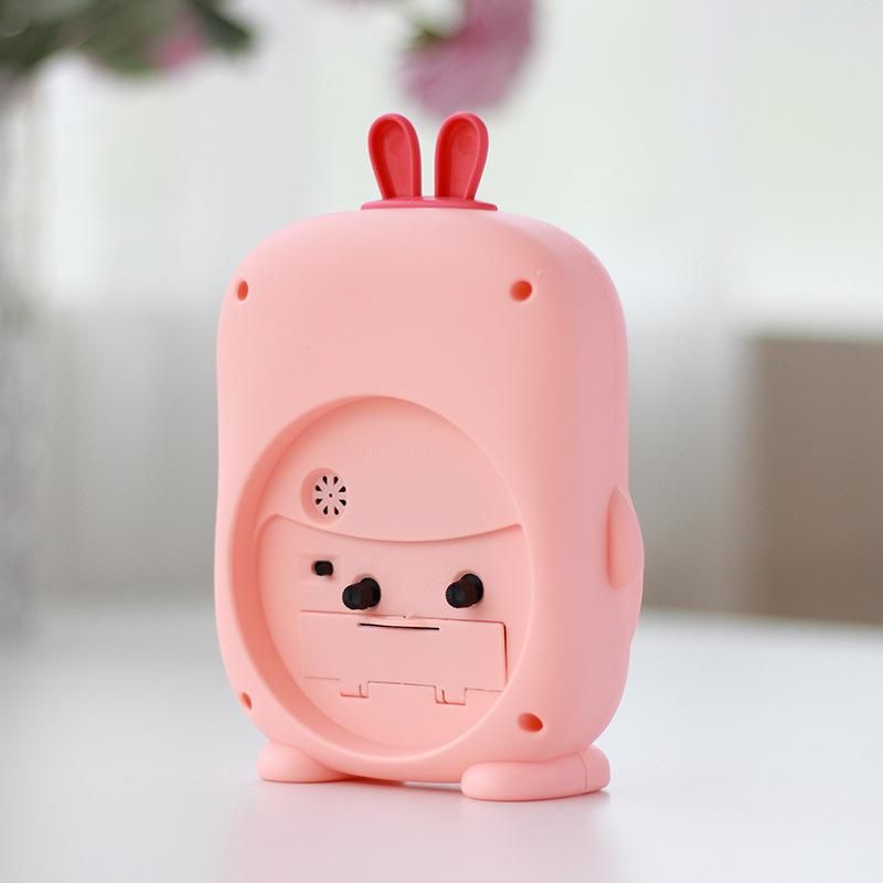 Creative Cartoon Alarm Clock Cute Pet Animal Alarm Clock Desktop Clock Cute Children Student Wake Up Electronic Alarm Clock