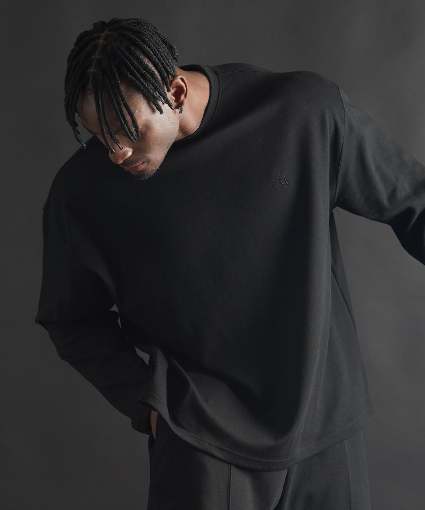 PHERMENON Essential Oversized Long Sleeve - Black
