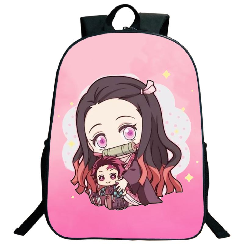 Demon Slayer Backpack Kimetsu No Yaiba Tanjiro Nezuko Kamado Teenarges Schoolbag Laptop Bag Boys Girls Rucksack Travel Shoulder Bags