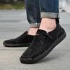 Plus Size Men's Handmade Casual Leather Shoes – Outdoor Fashion Lace-Up Oxfords with Non-Slip Sole, Lightweight Comfortable Walking Footwear