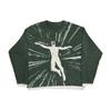 European and American Autumn and Winter Men's and Women's Warm Round Neck Long Sleeved Portrait Jacquard Knitted Sweater Loose Casual Sweater