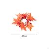 Artificial Maple Leaf Candle Garland Autumn Rings Fall Ring for Pillar Thanksgiving
